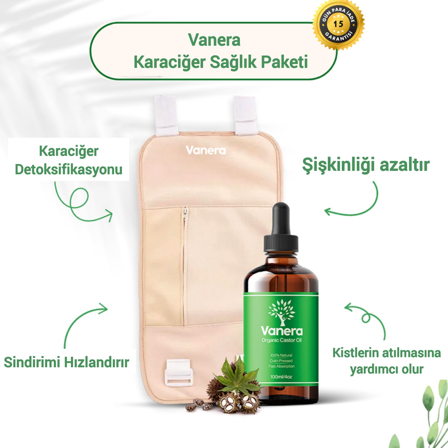 Vanera Karaciğer Sağlık Paketi (Sargı + Hint Yağı)