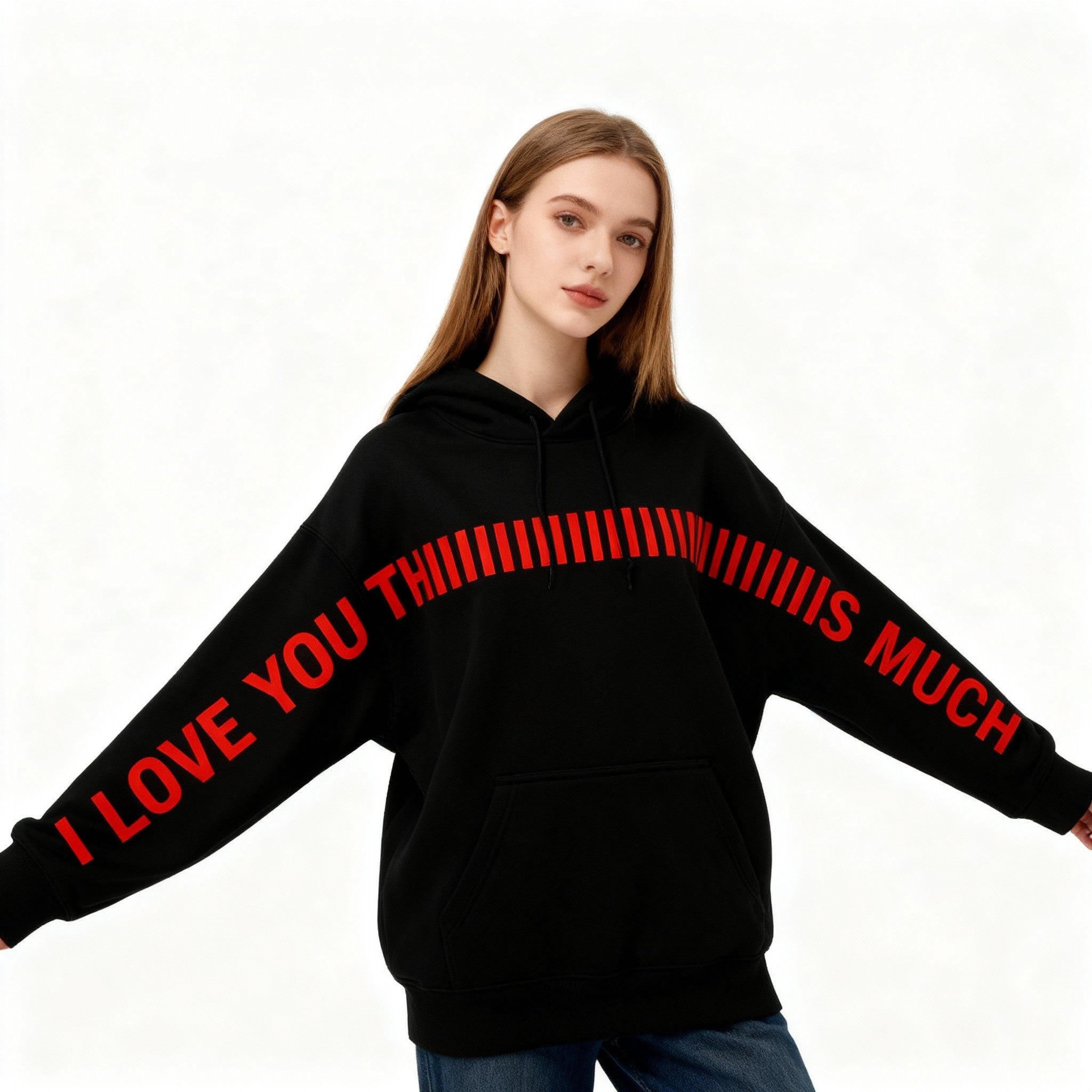 Unisex Gizli Mesajlı Hoodie